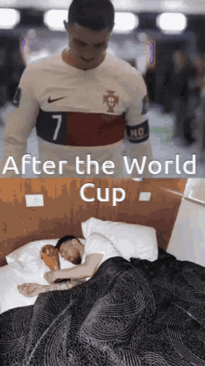 Soccer Player And Man Sleeping In Bed GIF