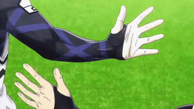 Soccer Player Arm With Glove GIF