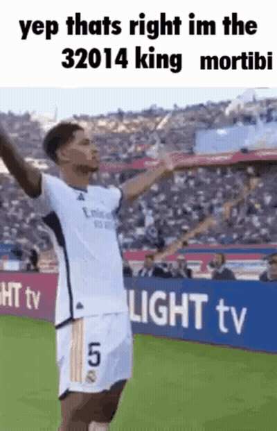 Soccer Player Arms Outstretched On Field GIF