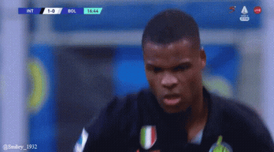 Soccer Player At Scoreboard Int 1-0 Bol GIF