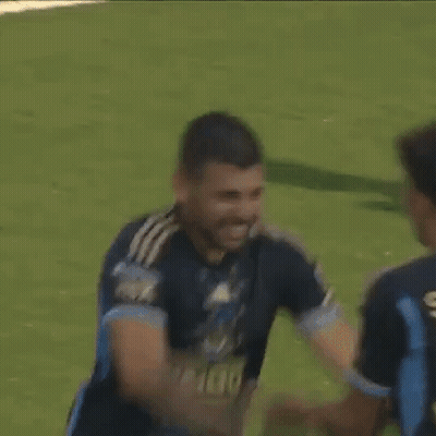 Soccer Player Baribo Hugging Another Player GIF