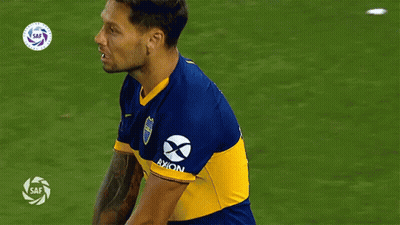 Soccer Player Blue Yellow Jersey Axion GIF