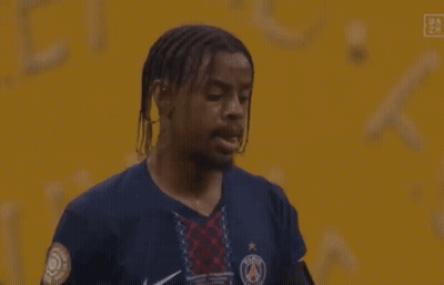 Soccer Player By Yellow Wall Score 0-1 GIF