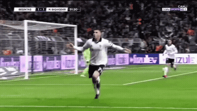 Soccer Player Celebrates Goal Besiktas Vs M. Başakşehir GIF