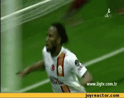 Soccer Player Celebrates Goal GIF