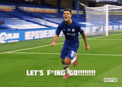 Soccer Player Celebrates Goal Saying Let's F*ing Go GIF