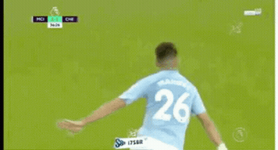 Soccer Player Celebrating After Scoring Goal GIF