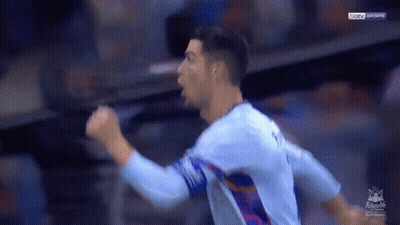 Soccer Player Celebrating Fist In Air GIF