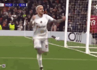 Soccer Player Celebrating Goal GIF