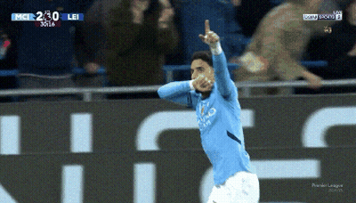 Soccer Player Celebrating Goal GIF
