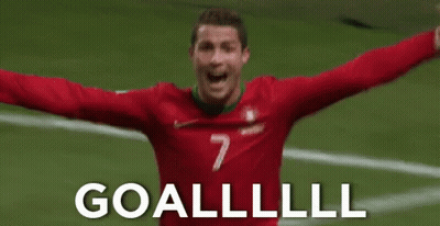 Soccer Player Celebrating Goal GIF