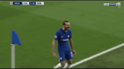 Soccer Player Celebrating Goal GIF