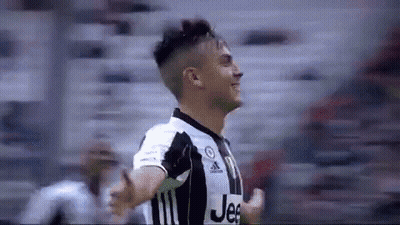 Soccer Player Celebrating Goal In Stadium GIF