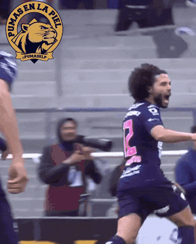 Soccer Player Celebrating Goal GIF