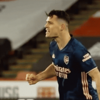 Soccer Player Celebrating Goal GIF