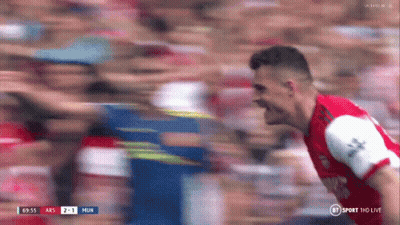 Soccer Player Celebrating Goal GIF