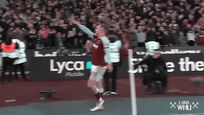 Soccer Player Celebrating Goal With Lyca Mobile Ad GIF
