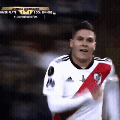 Soccer Player Celebrating Goal GIF