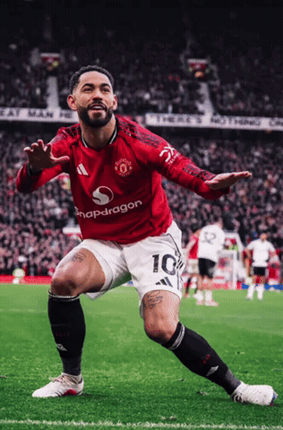 Soccer Player Celebrating In Snapdragon Shirt GIF