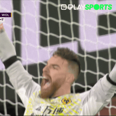 Soccer Player Celebrating With Arms Up GIF