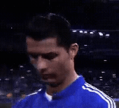 Soccer Player Close Up Blue Shirt GIF