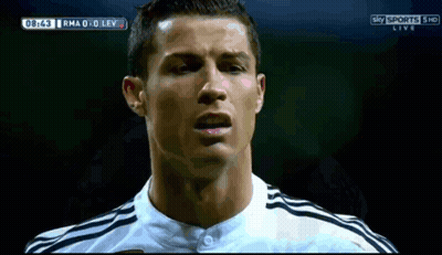Soccer Player Close Up On Sky Sports 5 GIF