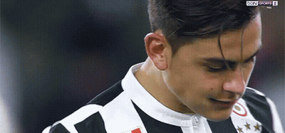 Soccer Player Close Up With Sky Sports Logo GIF