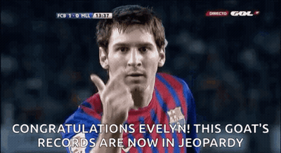 Soccer Player Congratulates Evelyn GIF