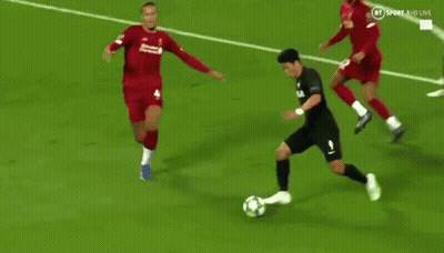 Soccer Player Covering Mouth In Front Of Caf Africa Advertisement GIF