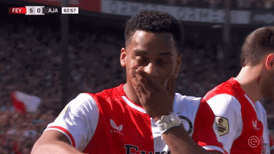 Soccer Player Covering Mouth Score 5-0 GIF