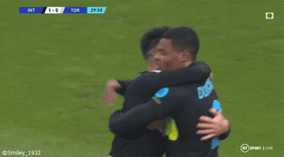 Soccer Player Dufres Hugging Teammates GIF