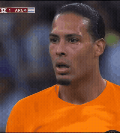 Soccer Player Face Close Up Against Arg GIF