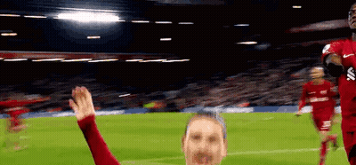Soccer Player Giving High Five GIF