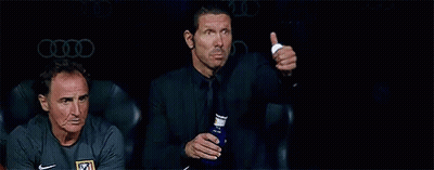 Soccer Player Giving Thumbs Up In Dugout GIF
