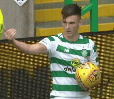 Soccer Player Holding Yellow Ball GIF