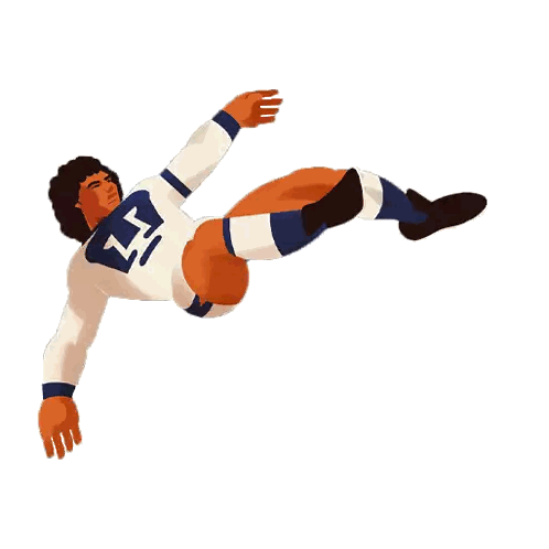 Soccer Player Hugol Sticker