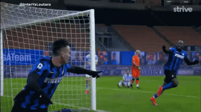 Soccer Player In 44 Jersey Hugging Another GIF