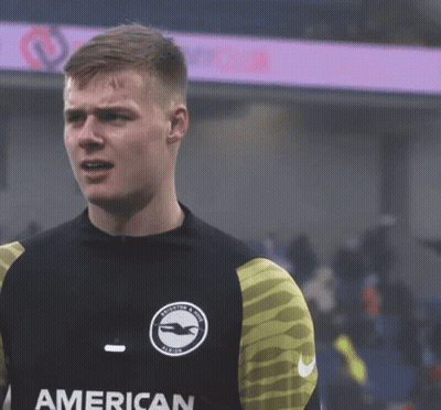 Soccer Player In American Shirt Looking At Camera GIF