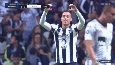 Soccer Player In BBVA Shirt GIF