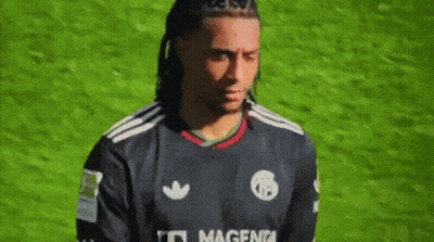 Soccer Player In Black Adidas Shirt GIF