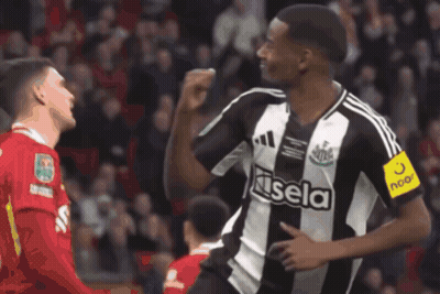 Soccer Player In Black And White Striped Shirt GIF