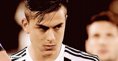Soccer Player In Black And White Striped Shirt GIF
