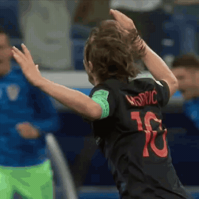 Soccer Player In Black Jersey Number 10 Dancing GIF
