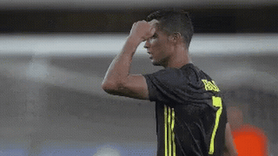 Soccer Player In Black Jersey Number 7 GIF