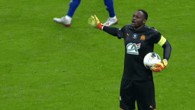 Soccer Player In Black Jersey With Letter M GIF