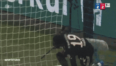 Soccer Player In Black T-Mobile Jersey GIF