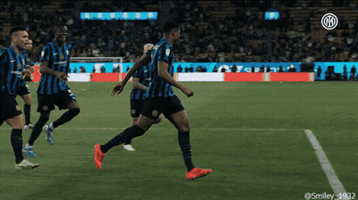 Soccer Player In Blue And Black Jersey Number 8 GIF