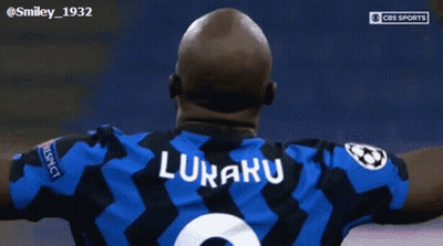 Soccer Player In Blue And Black Jersey With Lunaru GIF