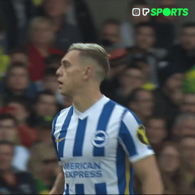 Soccer Player In Blue And White American Express Jersey GIF