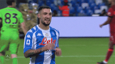 Soccer Player In Blue And White Jersey With Number 83 GIF